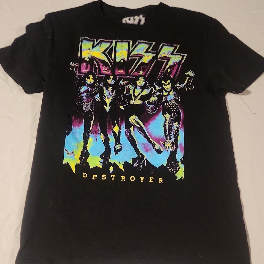 Kiss  Black Destroyer Graphic Tee
